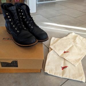 Red Wing Iron Ranger Black 8114 6-inch leather booths  10 US